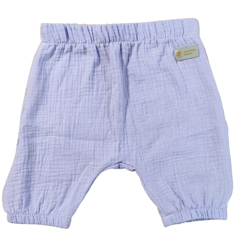 Pantalonași din muselină Monkey Mum® - Violetă
