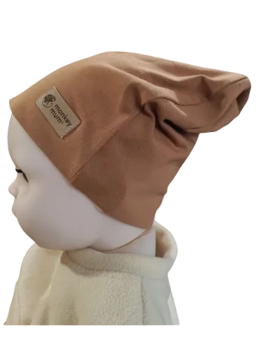 Căciulă Monkey Mum® - Maro deschis
