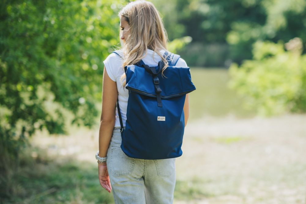 Monkey Mum® Rucsac integrat din softshell pentru port-bebe Carrie - Cerul nopții