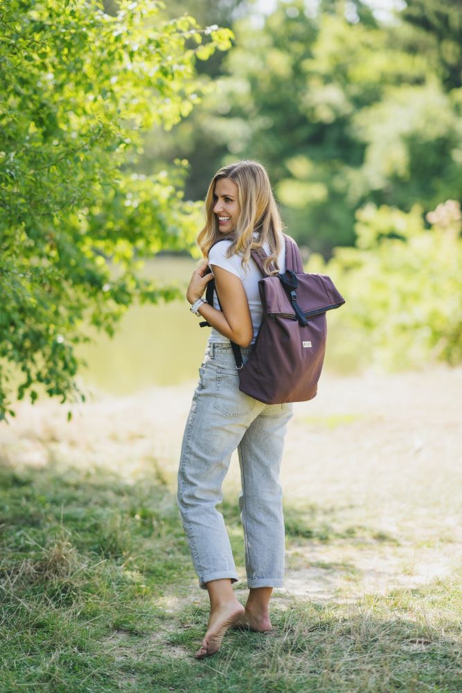 Monkey Mum® Rucsac integrat din softshell pentru port-bebe Carrie - Urmă de urs
