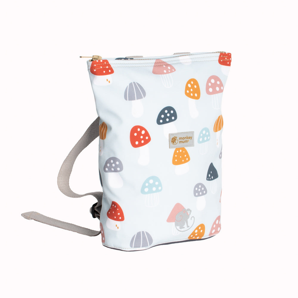 Rucsac softshell pentru copii Monkey Mum® - Bureți otrăvitori multicolori
