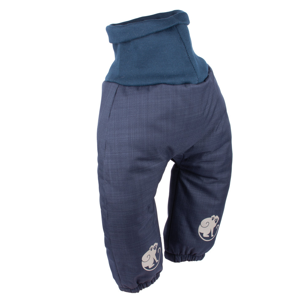 Pantaloni de iarnă extensibili din softshell pentru copii cu blăniță Monkey Mum® - Povești de seară