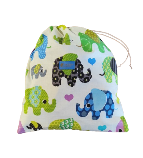 Sac textil Monkey Mum® - Elefant vesel