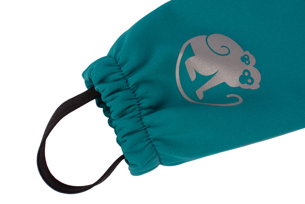 Pantaloni de copii extensibili din softshell cu membrană Monkey Mum® - Șopârlă veselă