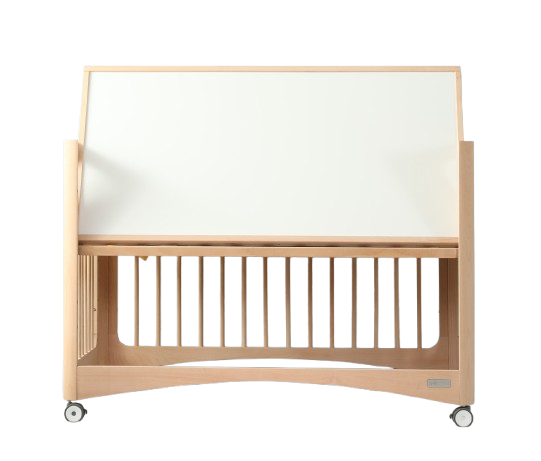 Pătuț pentru copii 4v1 - lemn masiv - 120x65 cm