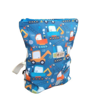 Rucsac softshell pentru copii Monkey Mum® - Șantier jucăuș