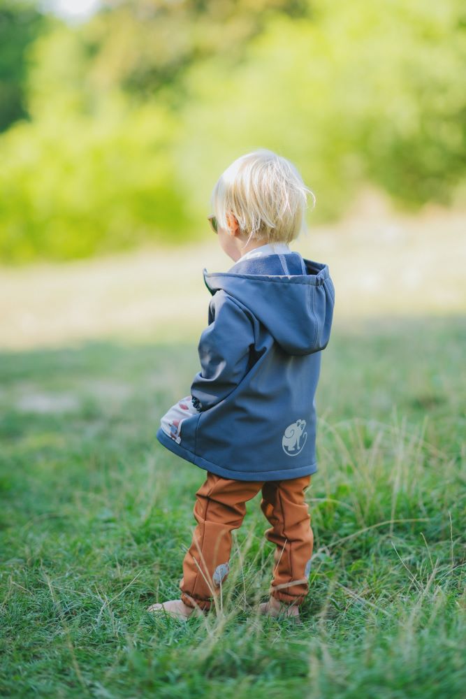 Geacă softshell pentru copii cu membrană Monkey Mum® - O excursie misterioasă cu o vulpe
