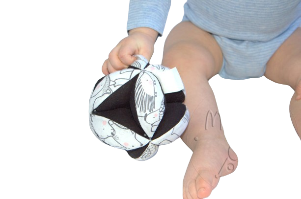MyMoo Minge-puzzle Montessori - Animale de pădure/neagră