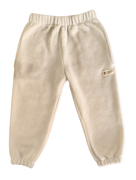 Monkey Mum® pantalonași din fleece - Bej