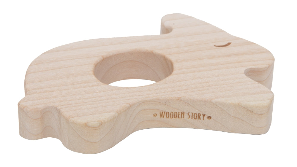 Wooden Story Inel pentru dentiție – Iepuraș