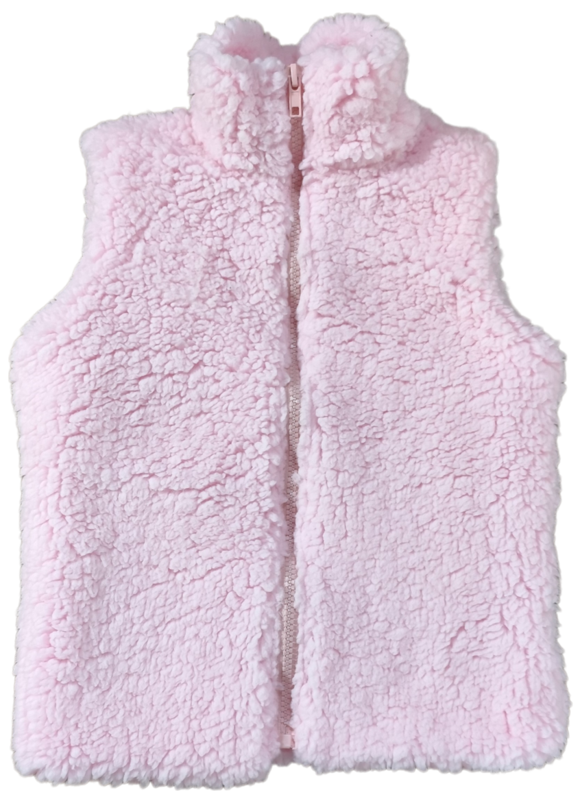 Vestă din lână de miel Monkey Mum® - Roz